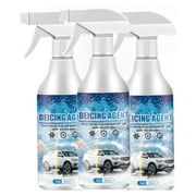 ZKDDJFSNK Deicer Spray For Car Windshield Ice Remover Melting Spray 60ml Purpose Melters Winter Car For Removing Snow Ice And Frost (3pcs) Carpet with Brush
